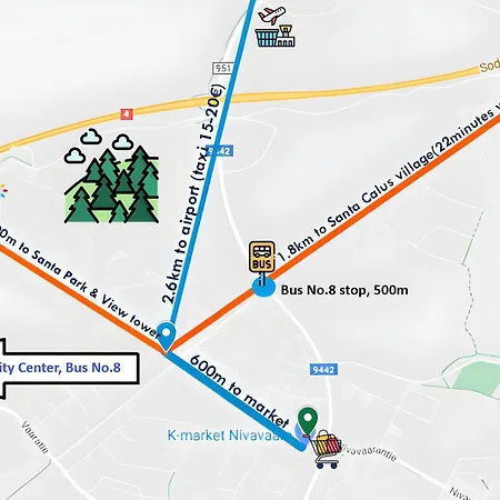 Santa's Winter Caravan-kabe Smaragd Campingplatz Rovaniemi